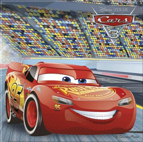 20 serviettes cars new