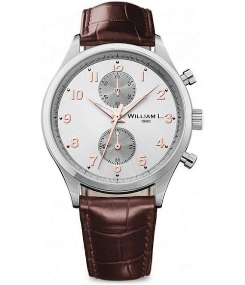 William L. Montre Homme WLAC02GOCM Automatiques, Chronographe Blanc