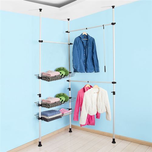 Telescope Garde Robe Systeme Herkule Portant De Vetement Largeur