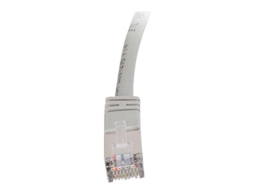 C2G Cat5e Booted Shielded (STP) Network Patch Cable - cordon de raccordement - 5 m - gris