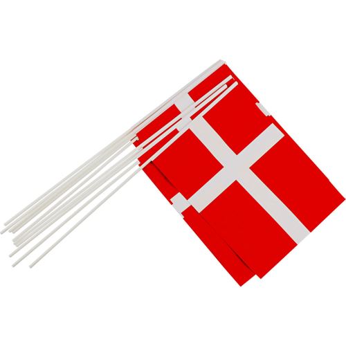 Creotime drapeaux battus Danemark 20 x 25 cm papier 10 pièces