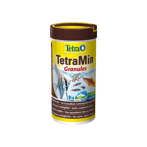 Alimentation tetramin granules pour poissons contenance 250 ml