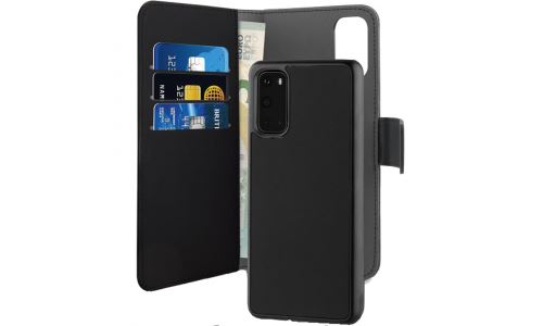 Etui Puro 2 parties détachables Coque et Folio pour Galaxy-S21 noir