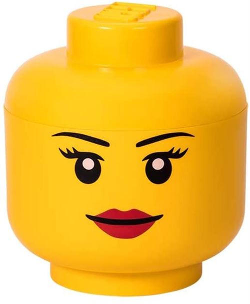 LEGO tête de boîte de rangement Winky grand 24 x 27 cm polypropylène jaune
