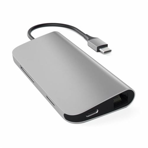 Satechi ST-TCMAM, USB 3.0 (3.1 Gen 1) Type-C, HDMI,RJ-45,USB 3.0 (3.1 Gen 1) Type-A, 1000 Mbit-s, SD, Gigabit Ethernet, IEEE 802.