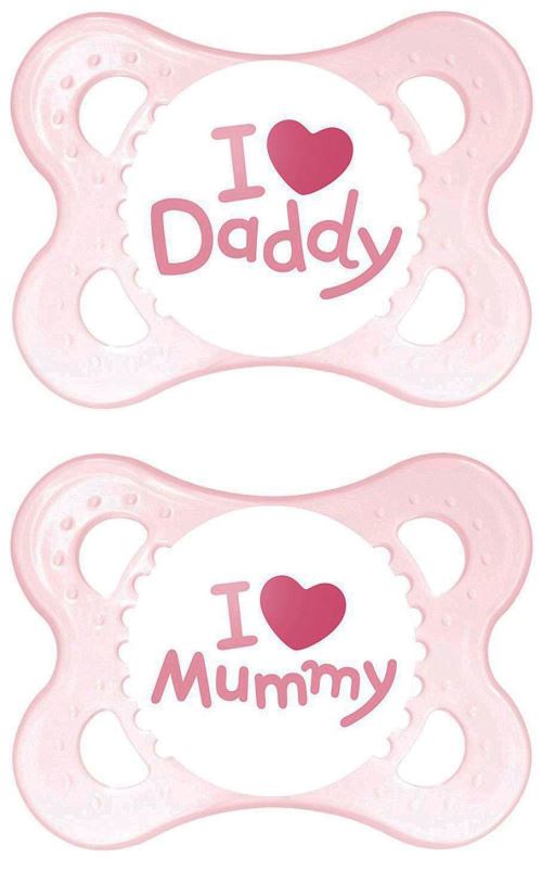 MAM Lot de 2 Tétines Style 0m+ - Rose