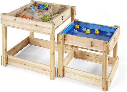 Plum - Table de jeux en bois bac à sable et bac à eau