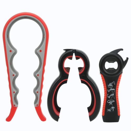 Ouvre-Boîte 3Pcs Manuel en Acier Inoxydable Multifonction