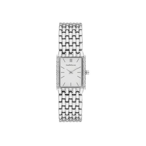 Montre Femme Jean Bellecour Cadran 20mm En Steel Blanc Et Bracelet Argenté En Acier REDS24