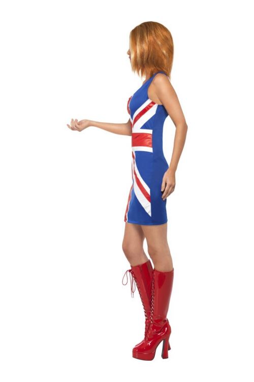 Costume Spice Girl Annees 90 Ginger Power Union Jack Robe - S - Déguisement  adulte - Achat & prix
