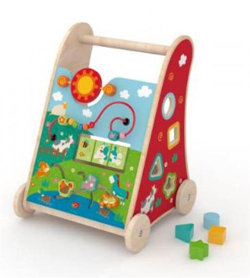 Trotteur en bois multi-activités
