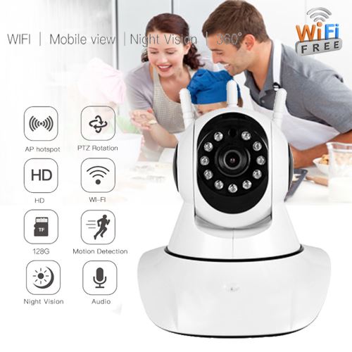 Accueil Sécurité 720P Accueil IP sans fil intelligent WiFi Audio Caméra de surveillance CCTV AU