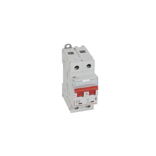 Interrupteur-sectionneur DX³-IS à déclenchement 2P 400V~ - 63A - 2 modules