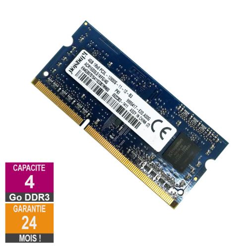 Barrette Mémoire 4Go Ram Ddr3 Kingston Acr16D3Ls1Kfg/4G So-Dimm Pc3L-12800S