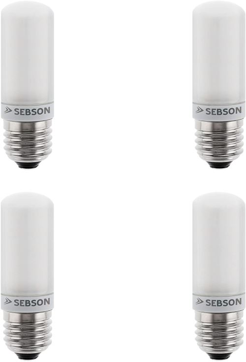 SEBSON 4 x Ampoules LED 4W (remplace 35W) - Culot E27 - Angle du faisceau 160° - Blanc chaud - 400lm [Classe énergétique A++]