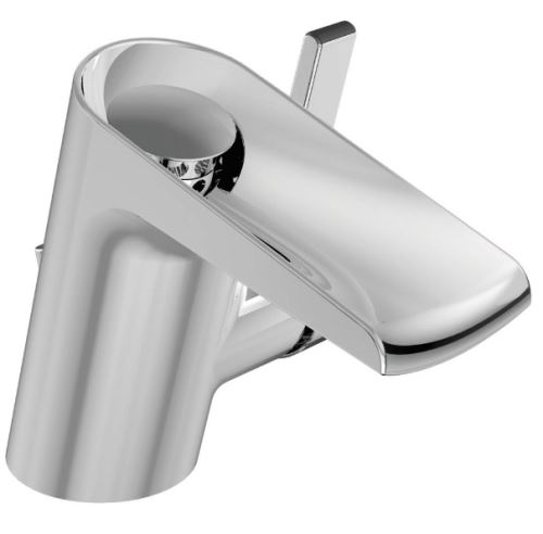 Ideal Standard - Mitigeur lavabo monotrou bec fixe écoulement en cascade chromé 125mm