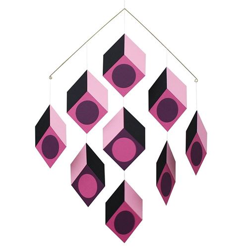 Mobile Livingly Cubillusion Rose Type Vasarely