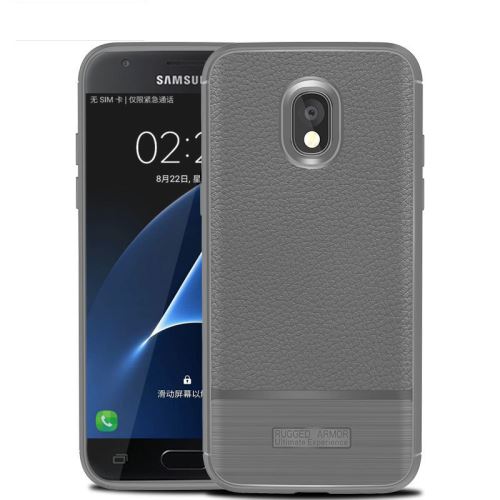 Etui Coque de protection antichoc souple pour Samsung Galaxy J7 Refine 2018 - Gris