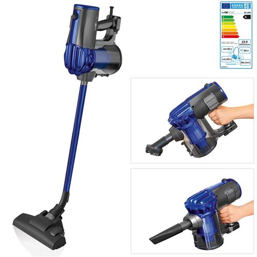 Aspirateur Balai, Aspirateur à Main, Filtre HEPA, Puissant, sans Sac, Clatronic, BS 1306, 600, Bleu