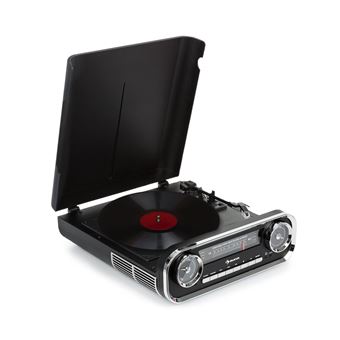 110 Sur Platine Vinyle Auna Challenger Lp Bluetooth Radio Fm Port Usb Mp3 Noire Platine Vinyle Achat Prix Fnac