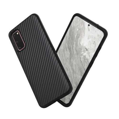 Coque SolidSuit RhinoShield pour Samsung Galaxy S20 - Finition Premium - Fibre de carbone