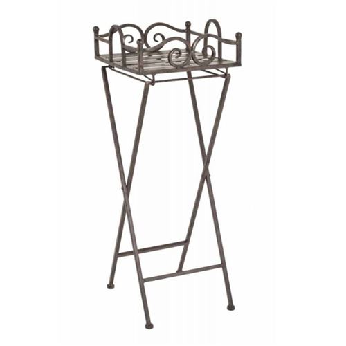 Paris Prix - Table D'appoint Pliable nawal 77cm Cuivre