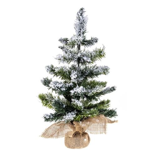 Sapin artificiel floqué neige - 50 cm - Blooming