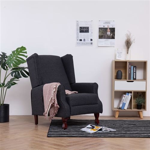 Fauteuil - Gris - foncé Tissu