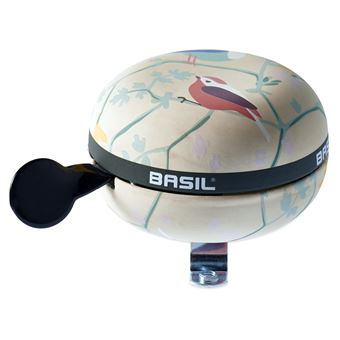 BASIL BIG BELL WANDERLUST, sonnette de velo, 80mm Ø, ivory