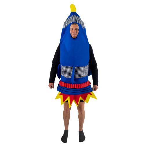 Bodysocks Costume de jet de mousse bleu taille unique