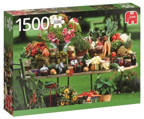 Puzzle 1500 Pièces : Fruits et Légumes, Jumbo