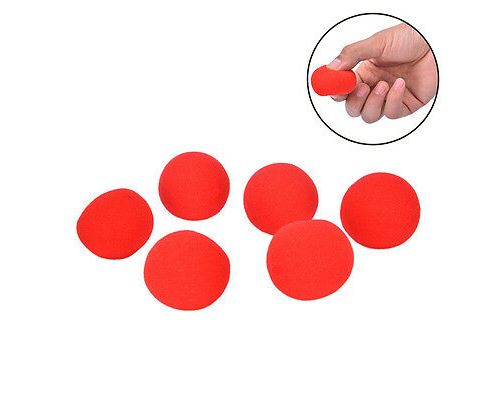 1pcs 4.5cm Doigts magie accessoires doux rouge boule éponge gros plan comédie astuces TWYJ