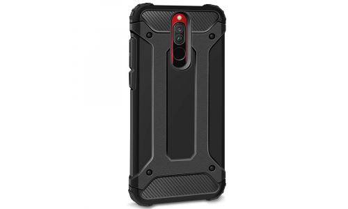 Coque Hybride pour Xiaomi Redmi 8 coloris noir
