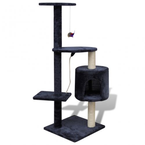 Casasmart Arbre A Chat Bleu Fonce 114 Cm Paniers Et Mobilier Pour Chat Achat Prix Fnac