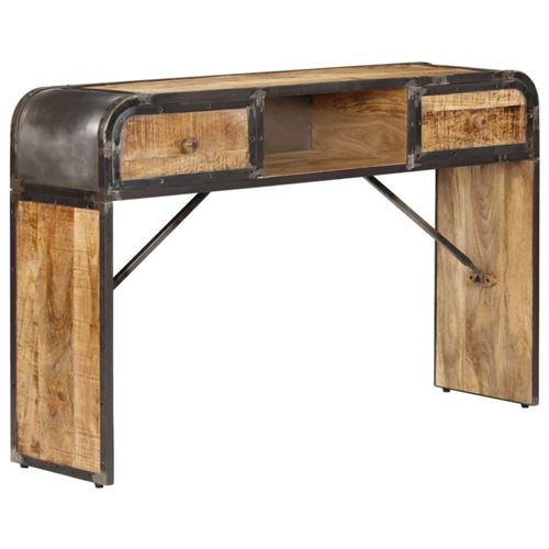 vidaXL Buffet 120 x 30 x 75 cm Bois de manguier massif