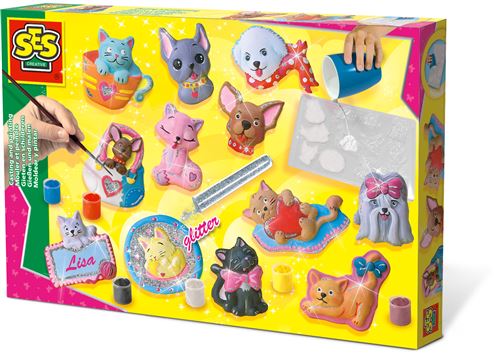 Moulage en plâtre chiens et chats