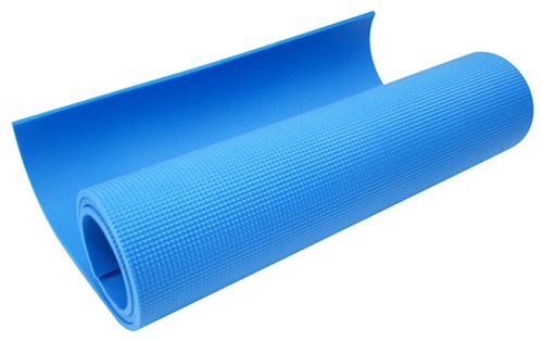 Care Fitness tapis d'exercice 160 x 50 cm 7 mm bleu