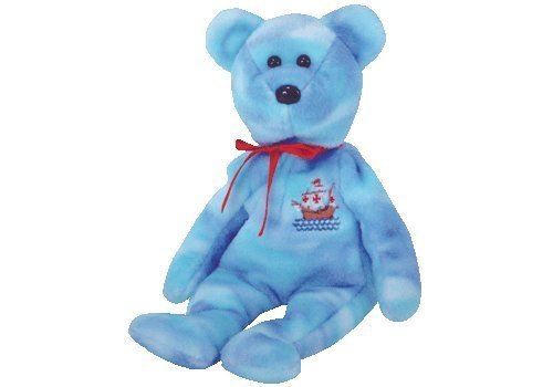 1 X TY Beanie Baby - SANTA MARIA l'Ours (Exclusivité Internet)