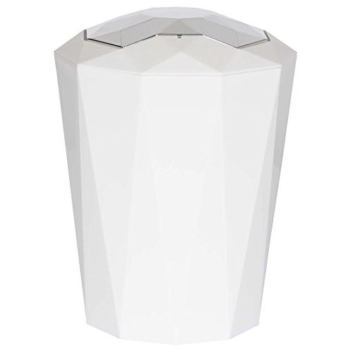 Spirella 10.18129 crystal poubelle 5 l blanc
