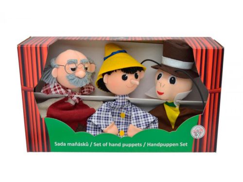 Bass et Bass - Set 3 Marionnettes Pinocchio - Sans Pieds - Fabriqué en Europe - Jouet d'Hier