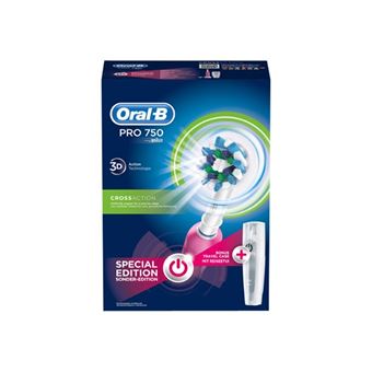 Oral B Pro 750 Pink Brosse dents sans fil rose Achat