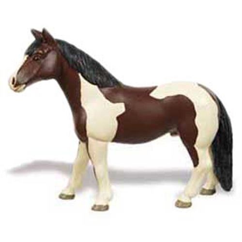 Safari animal de ferme Pinto Mare cheval junior 12,45 cm brun/blanc