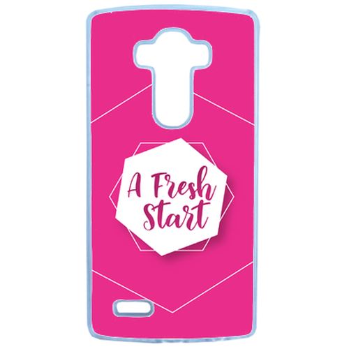 Coque A Fresh Start Fond Rose Compatible Lg G3 Transparent