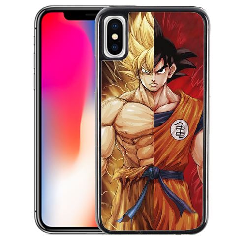 Coque pour iPhone XS dragon ball goku super saiyan