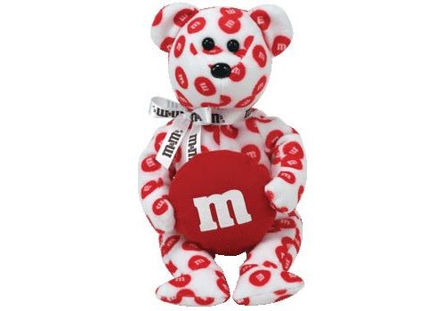 1 X TY Beanie Baby - RED l'ourson MMs (Exclusivité Walgreens)