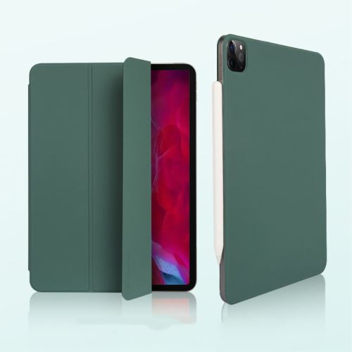 Etui en PU auto-absorbé vert pour votre Apple iPad Pro 11 pouces (2020)