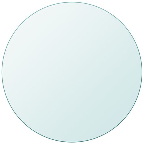 vidaXL Dessus de table ronde en verre trempé 700 mm