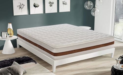 Matelas 160x200 à mémoire de forme avec 5 cm de mémoire hauteur 22 cm mod. Bolsena