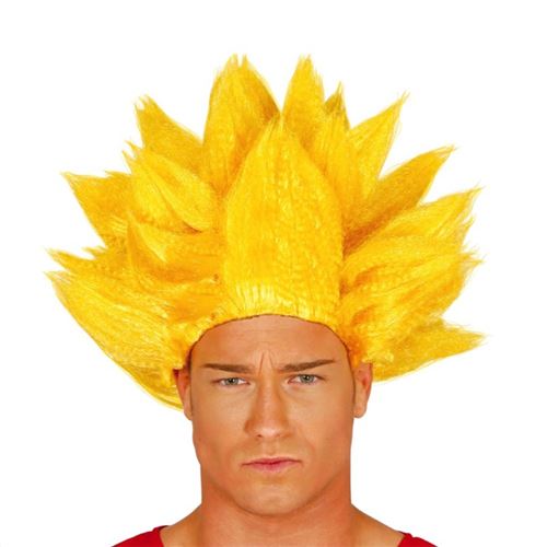 perruque guerrier jaune