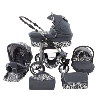 poussette trio canne